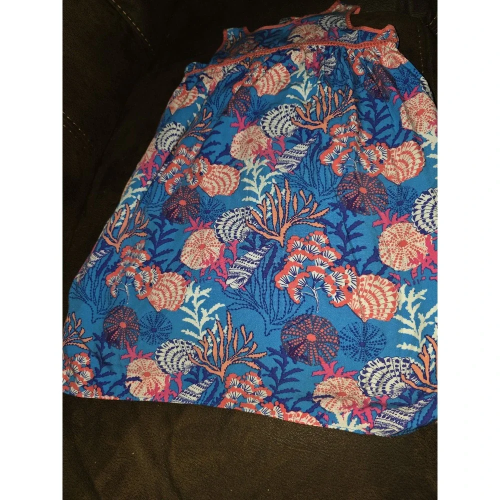 Gymboree mermaid cove shell coral dress size 7
